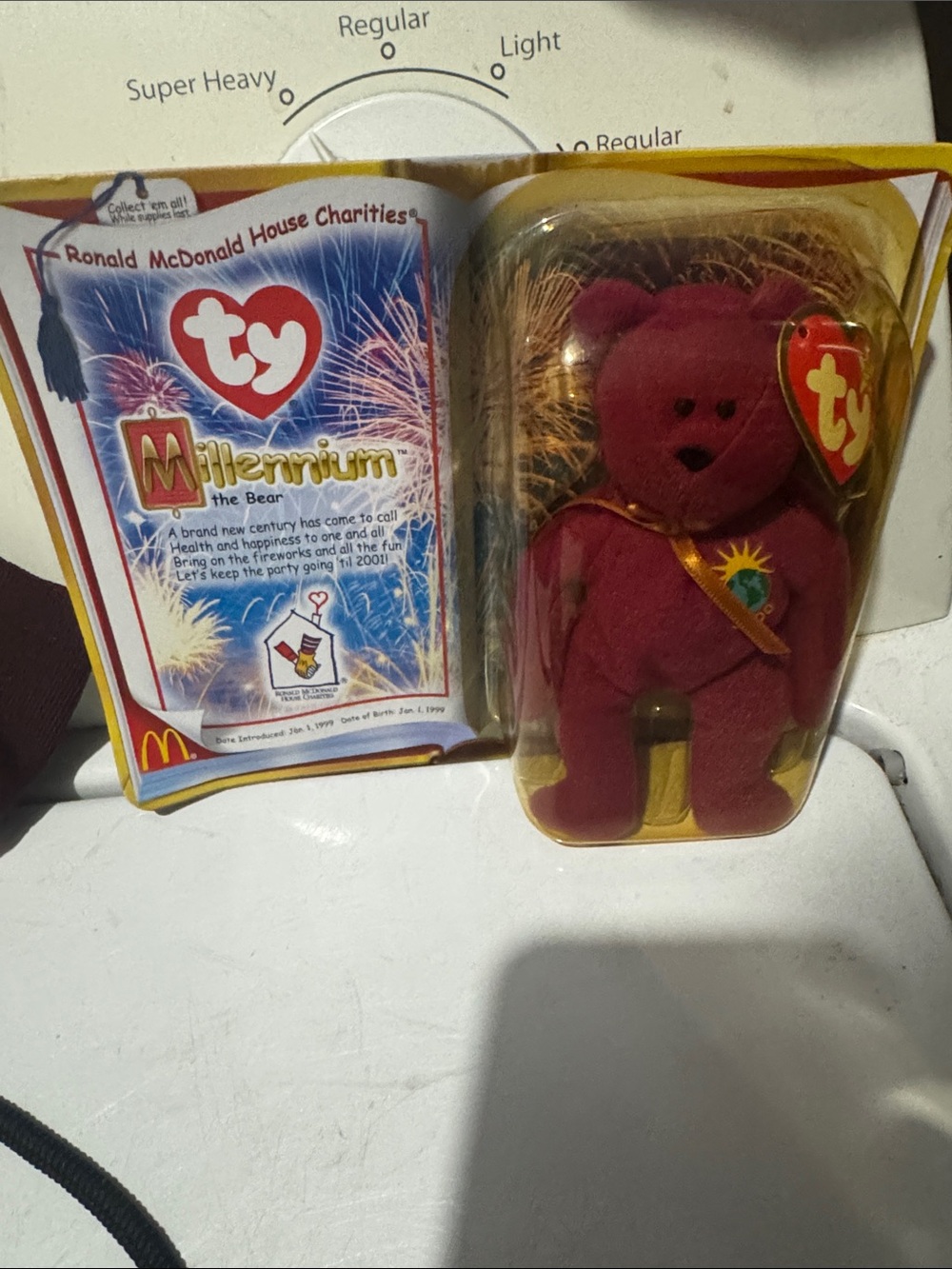 2000 McDonald’s Ty Teenie Beanie Babies Millennium The Bear New in Box NIB